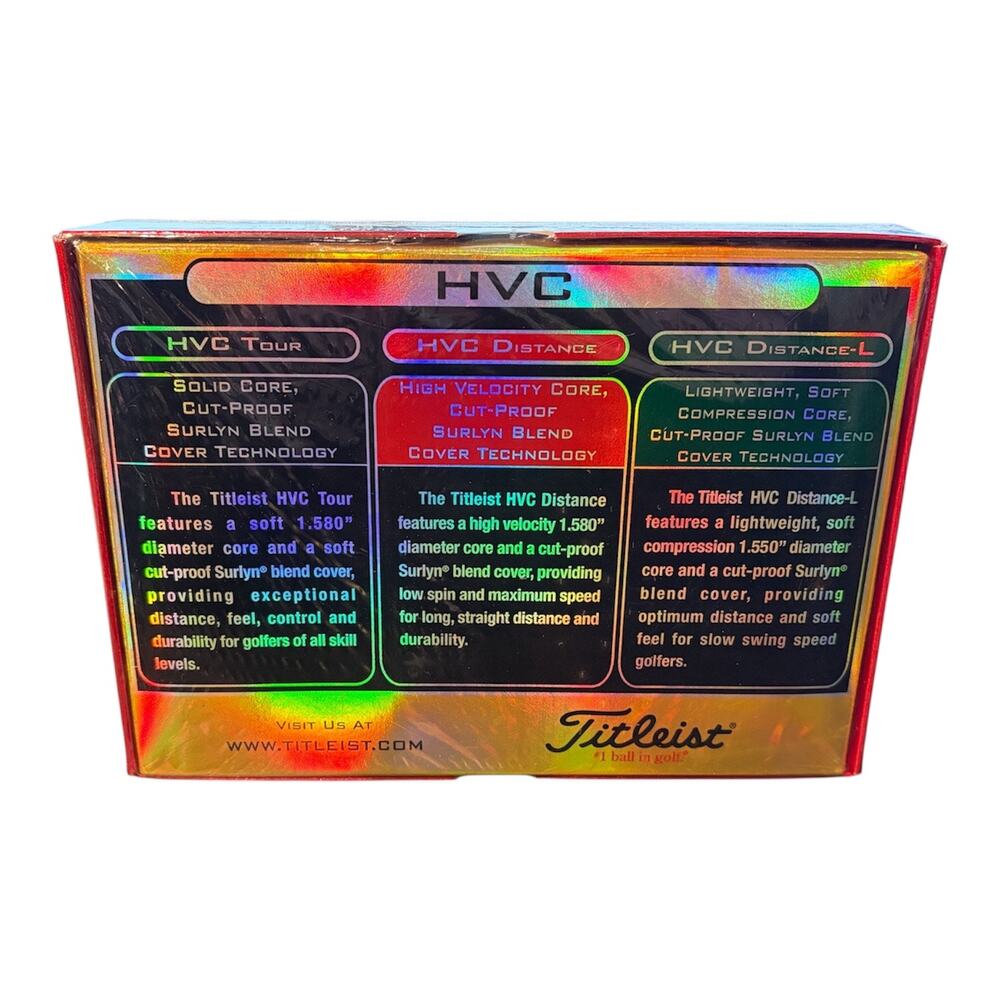 12-Pack Titleist HVC Distance Golf Balls BRAND NEW Dozen Sealed Case Package ⛳️ - Picture 2 of 3